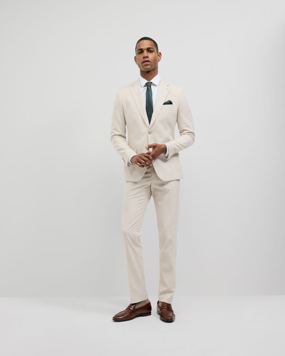 Prince of Wales Check Tailored Jacket, Natural Check, hi-res